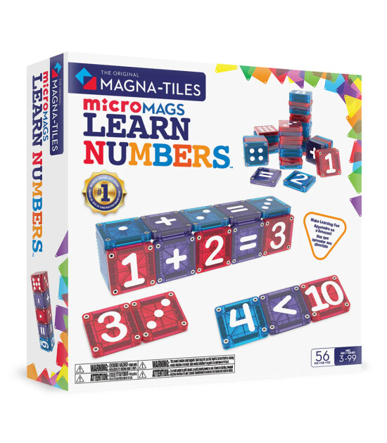 Magna-Tiles MAGNA-TILES&reg; - Learn Numbers Manyetik Bloklar - 56 Par&ccedil;a