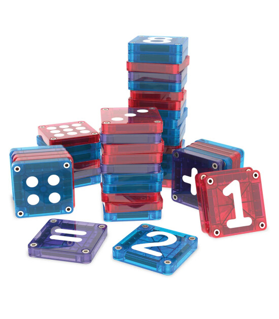 Magna-Tiles MAGNA-TILES&reg; - Learn Numbers Manyetik Bloklar - 56 Par&ccedil;a