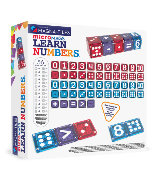 Magna-Tiles MAGNA-TILES&reg; - Learn Numbers Manyetik Bloklar - 56 Par&ccedil;a