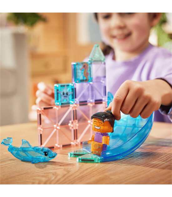 Magna-Tiles MAGNA-TILES&reg; - Dolphin Bay Manyetik Bloklar - 13 Par&ccedil;a