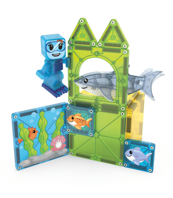 Magna-Tiles MAGNA-TILES&reg; - Shark Dive Manyetik Bloklar - 13 Par&ccedil;a