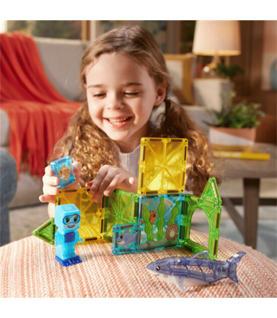 Magna-Tiles MAGNA-TILES&reg; - Shark Dive Manyetik Bloklar - 13 Par&ccedil;a