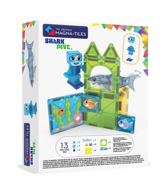 Magna-Tiles MAGNA-TILES&reg; - Shark Dive Manyetik Bloklar - 13 Par&ccedil;a