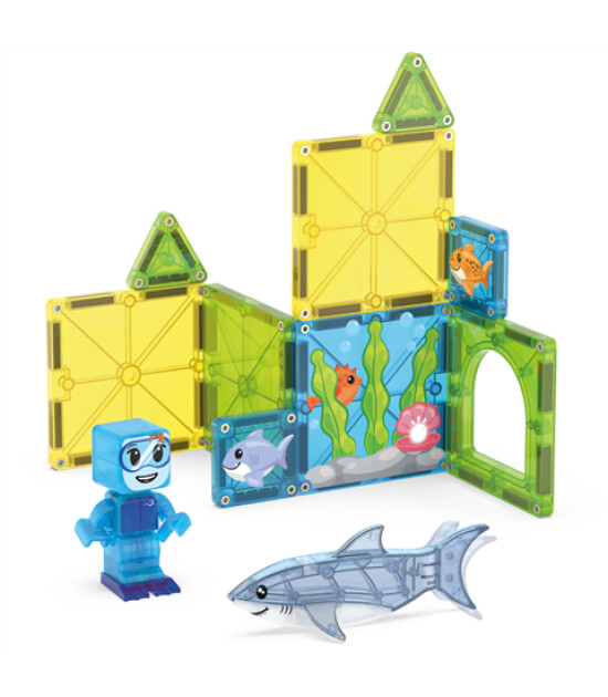 Magna-Tiles MAGNA-TILES&reg; - Shark Dive Manyetik Bloklar - 13 Par&ccedil;a