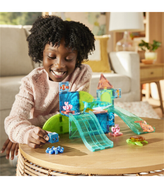 Magna-Tiles MAGNA-TILES&reg; - Coral Reef Manyetik Bloklar - 25 Par&ccedil;a