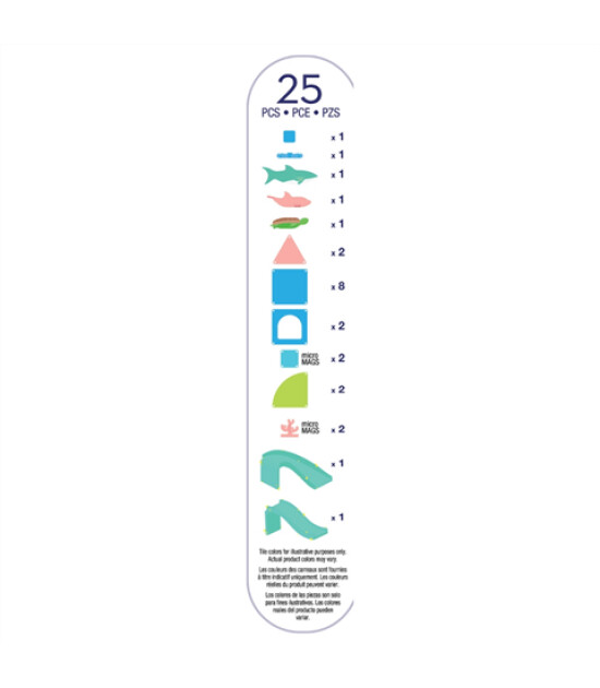 Magna-Tiles MAGNA-TILES&reg; - Coral Reef Manyetik Bloklar - 25 Par&ccedil;a