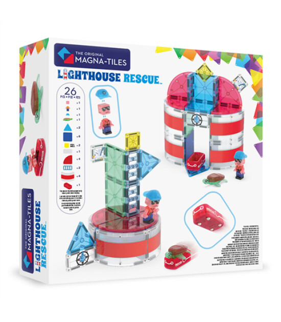 Magna-Tiles MAGNA-TILES&reg; - Lighthouse Rescue Manyetik Bloklar - 25 Par&ccedil;a
