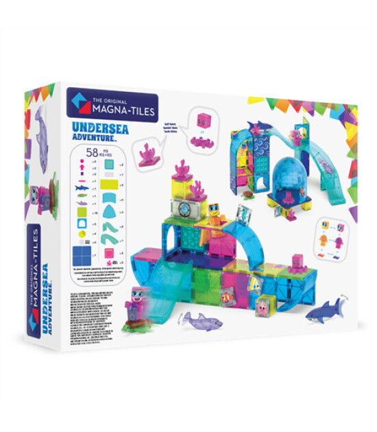 Magna-Tiles MAGNA-TILES&reg; - Undersea Adventure Manyetik Bloklar - 58 Par&ccedil;a