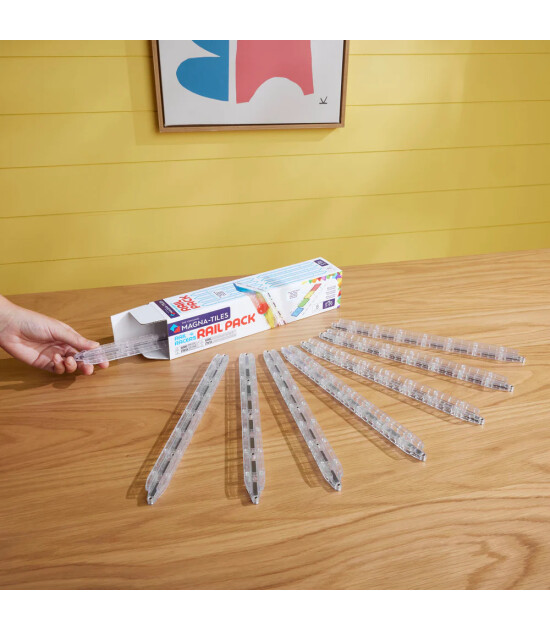 Magna-Tiles MAGNA-TILES&reg; - Rail Racer Ray Paketi - 8 Par&ccedil;a