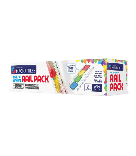 Magna-Tiles MAGNA-TILES&reg; - Rail Racer Ray Paketi - 8 Par&ccedil;a