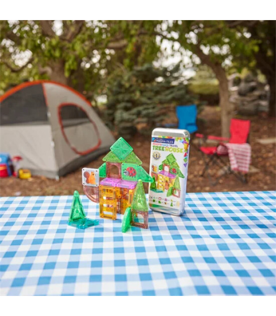 Magna-Tiles MAGNA-TILES&reg; - Travel Set - Ağa&ccedil; Ev - 24 Par&ccedil;a