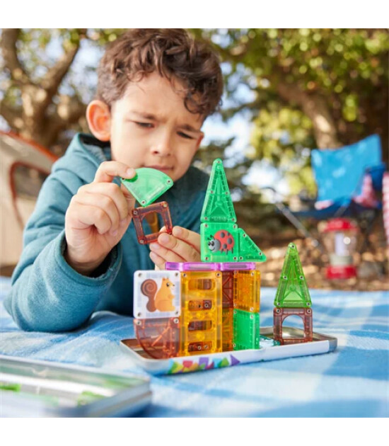 Magna-Tiles MAGNA-TILES&reg; - Travel Set - Ağa&ccedil; Ev - 24 Par&ccedil;a