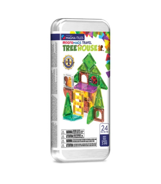 Magna-Tiles MAGNA-TILES&reg; - Travel Set - Ağa&ccedil; Ev - 24 Par&ccedil;a