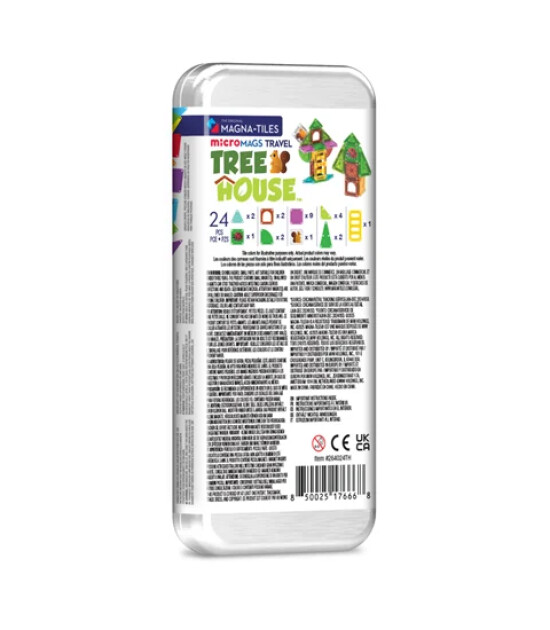 Magna-Tiles MAGNA-TILES&reg; - Travel Set - Ağa&ccedil; Ev - 24 Par&ccedil;a