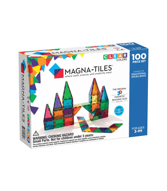 Magna-Tiles Clear Color (100 Parça)