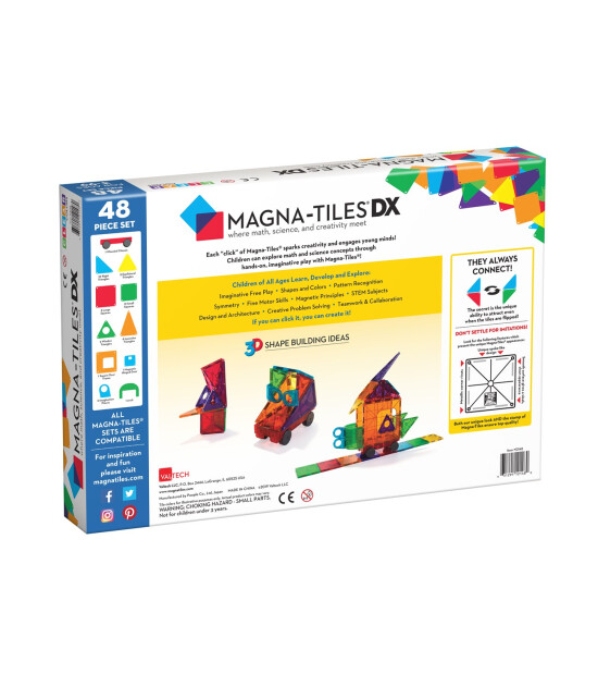 Magna-Tiles Clear Color (48 Parça)