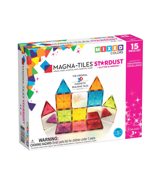 Magna-Tiles Parıltılı ve Aynalı (15 Parça)