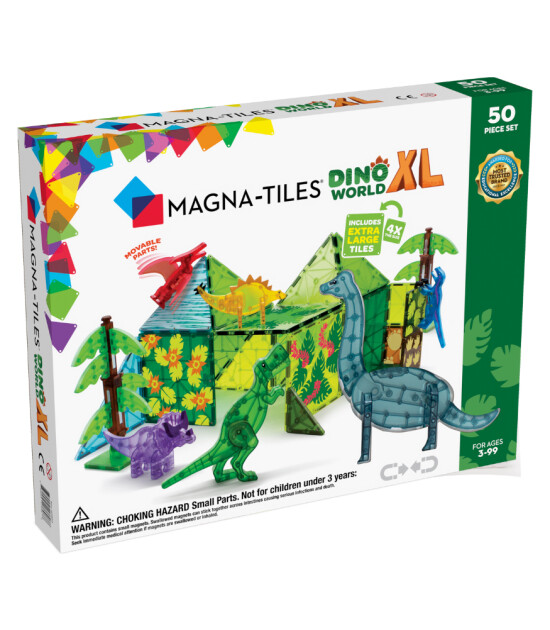 Magna-Tiles Dinozor Dünyası XL (50 Parça)