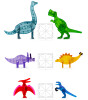 Magna-Tiles Dinozor Dünyası XL (50 Parça)