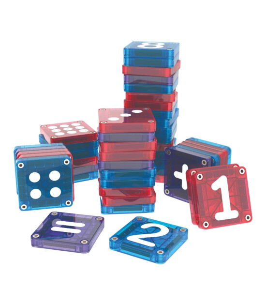 Magna-Tiles Learn Numbers Manyetik Bloklar (56 Par&ccedil;a)
