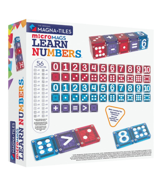 Magna-Tiles Learn Numbers Manyetik Bloklar (56 Par&ccedil;a)