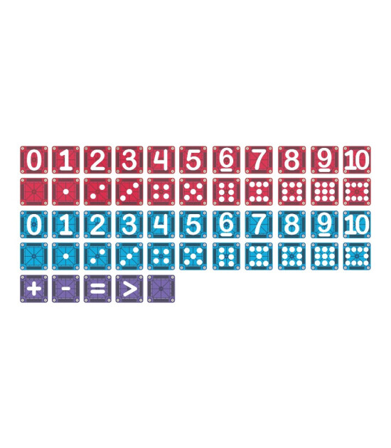 Magna-Tiles Learn Numbers Manyetik Bloklar (56 Par&ccedil;a)