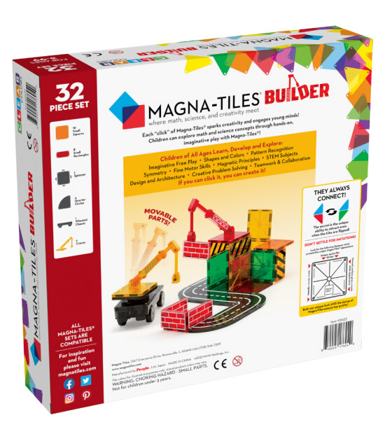 Magna-Tiles İnşaat Seti (32 Parça)