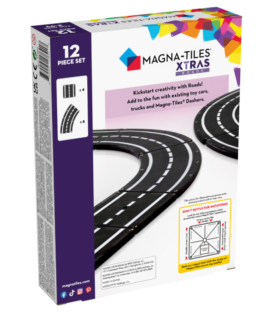 Magna-Tiles XTRA Roads (12 Parça)