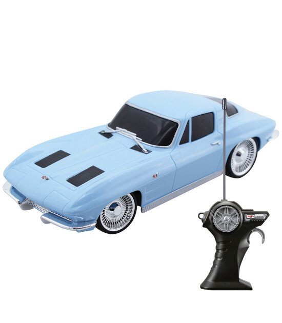 Maisto Tech Uzaktan Kumandalı Araba Chevrolet Corvette (1963) // Mavi