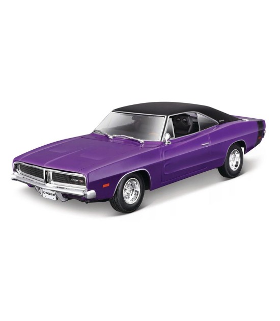 Maisto 1969 Dodge Charger R/T Mor 1/18 Model Araba