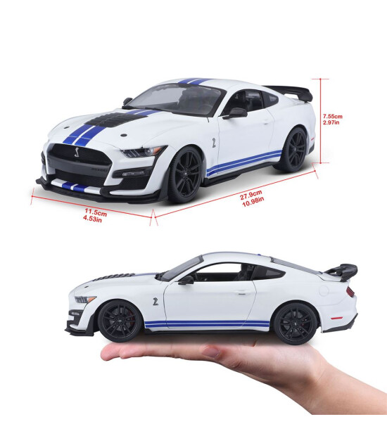 Maisto 1:18 2020 Mustang Shelby GT500 31452 - Beyaz