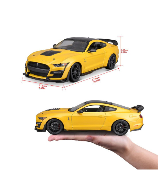 Maisto 1:18 2020 Mustang Shelby GT500 31452 - Metalik Sarı