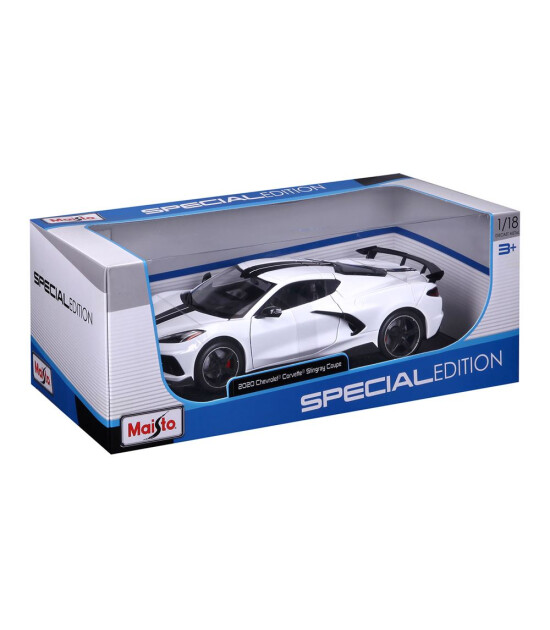Maisto 1:18 2020 Chevrolet Corvette Stingray Coupe 31455 - Beyaz