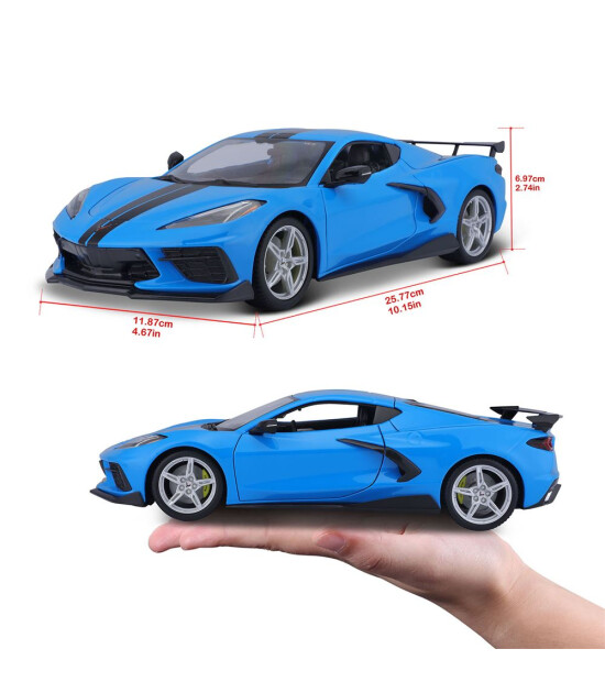 Maisto 1:18 2020 Chevrolet Corvette Stingray Coupe 31455 - Mavi