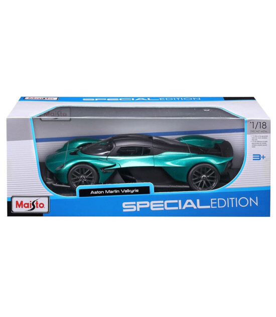 Maisto 1:18 2022 Aston Martin Valkyrie Model Araba 31465 - Yeşil