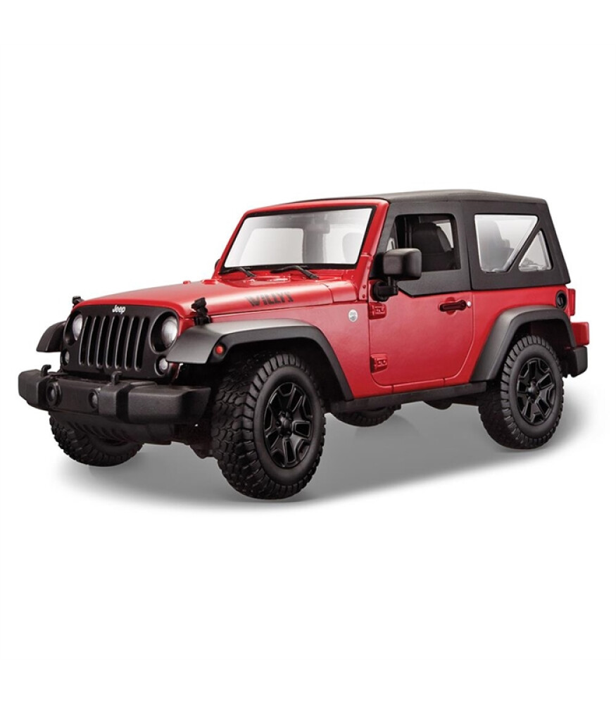 Maisto 2014 Jeep Wrangler 118 Model Araba se Kırmızı Keyif Bebesi