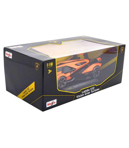 Maisto Lamborghini V12 Vision Gran Turismo Model Araba 1/18 - Turuncu