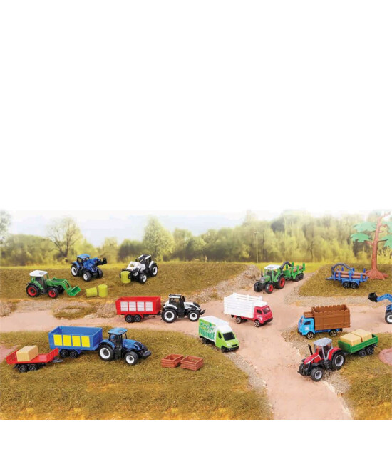 Maisto Mini Work Machines 4"lü Set - Fendt