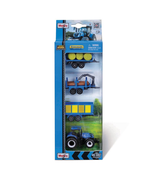 Maisto Mini Work Machines 4'lü Set - New Holland