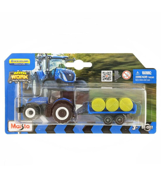 Maisto Mini Work Machines Traktör ve Römork Set 05