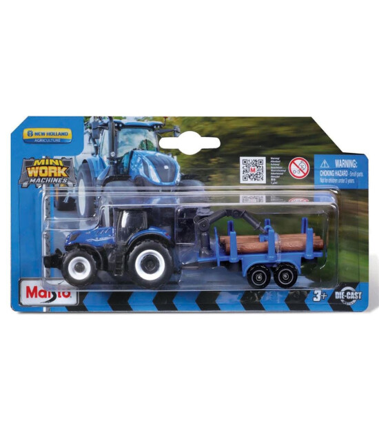 Maisto Mini Work Machines Traktör ve Römork Set 06