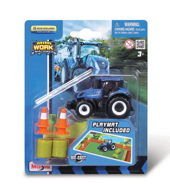 Maisto Mini Work Machines Traktör Oyun Seti - New Holland