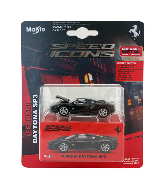 Maisto Model Araba Speed Icons Ferrari Daytona SP3 // Siyah