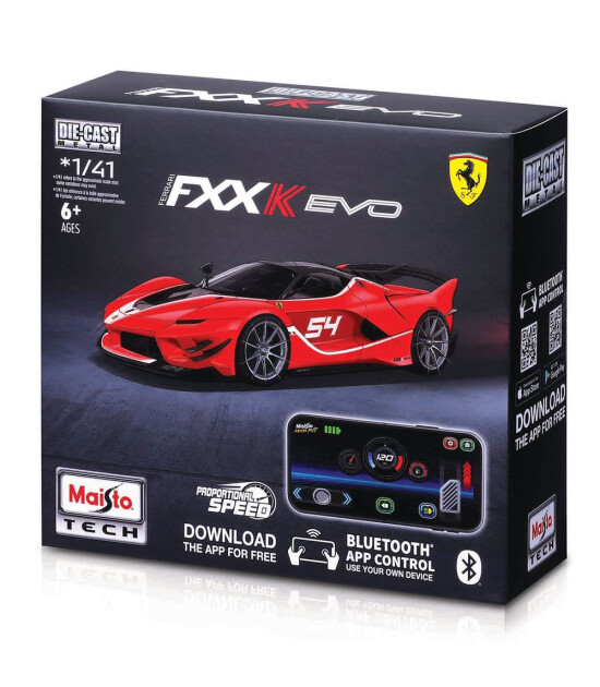 Maisto 1:41 APP Control Kumandalı Metal Araba - Ferrari FXX K EVO