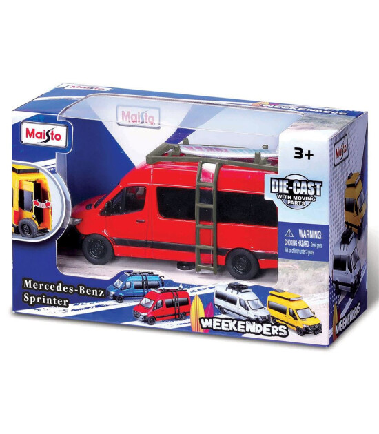 Maisto Weekenders Mercedes-Benz Sprinter - Kırmızı