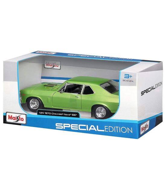 Maisto 1/24 1970 Model Chevrolet Nova SS Yeşil