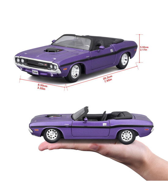Maisto 1:24 1970 Dodge Challenger R/T Convertible Model Araba 31264 - Me