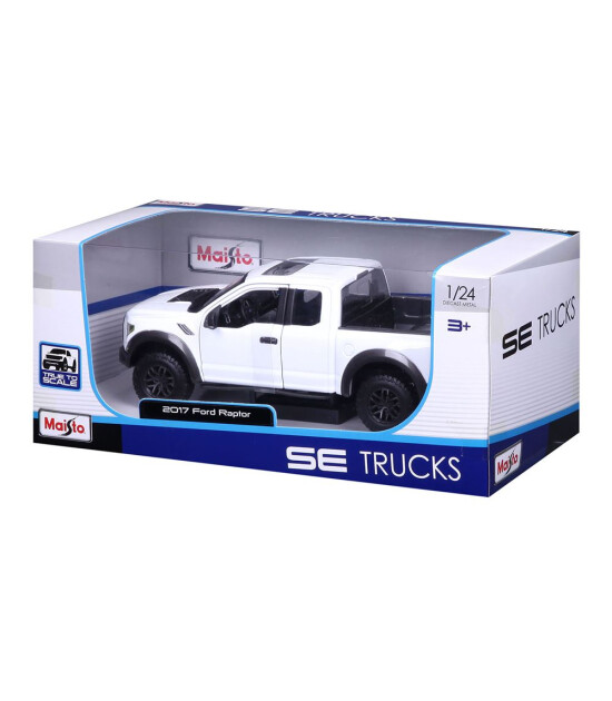 Maisto 1:24 2017 Ford Raptor Model Araba 31266 - Beyaz
