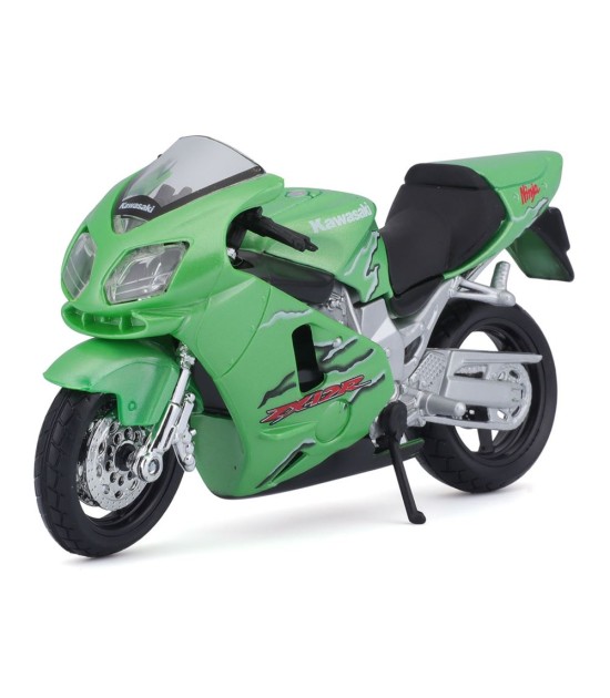 Maisto 1:18 Kawasaki Ninja ZX-12R Model Motor Metalik Yeşil 31300