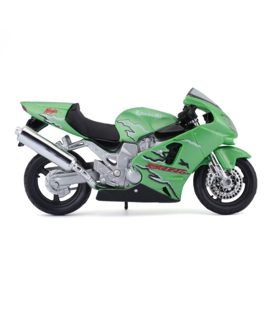 Maisto 1:18 Kawasaki Ninja ZX-12R Model Motor Metalik Yeşil 31300